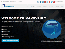 Tablet Screenshot of maxxvault.com